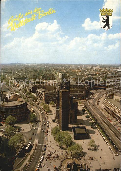 Berlin Panorama Stadtansicht Gedächtniskirche