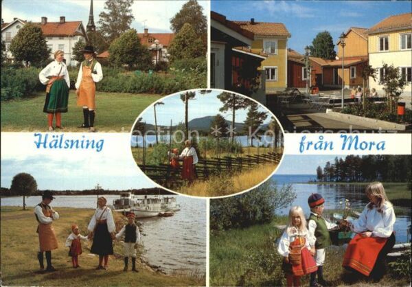 Dalarna Mora Folklore Ortsansicht