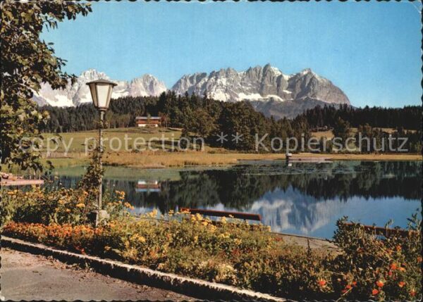 Schwarzsee Tirol Kaisergebirge Uferpromenade