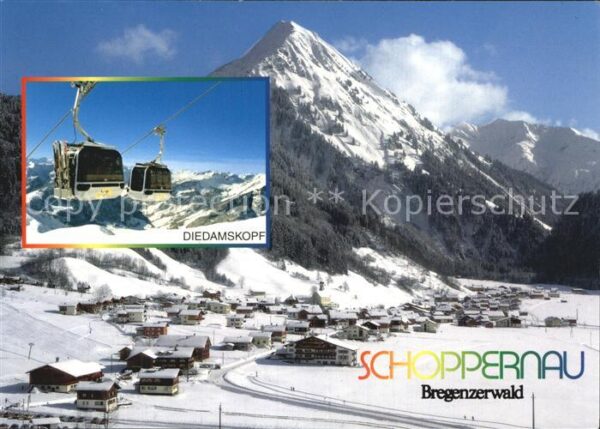 Schoppernau Vorarlberg Üntschenspitze Dieamskopfbahnen