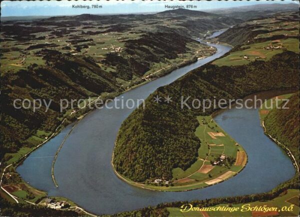 Schloegener Schlinge Donauschlinge Blick gegen Wesenufer Koh