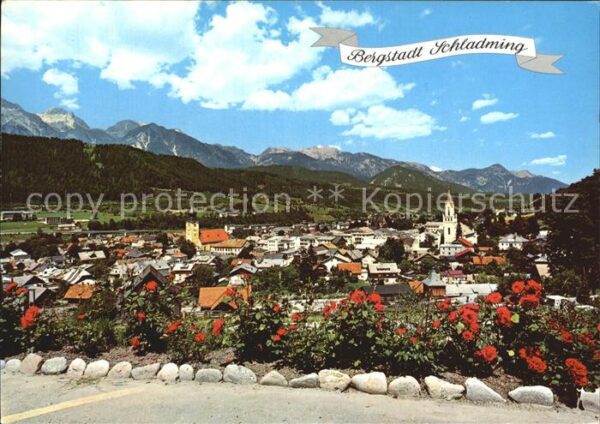 Schladming Obersteiermark Bergstadt Panorama