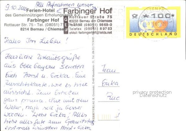 Bernau Chiemsee Farbinger Hof Panorama – Bild 2