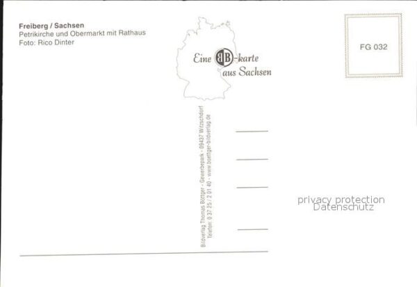 Freiberg Sachsen Petrikirche Obermarkt Rathaus Luftbild – Bild 2