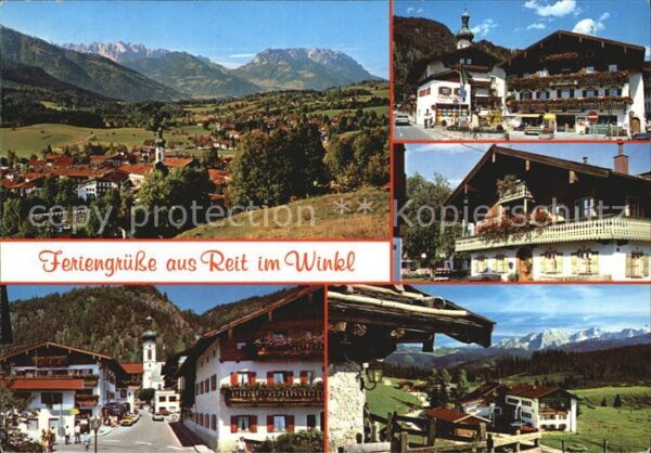 Reit Winkl Panorama Rathaus Bauernhaus Dorfeinfahr