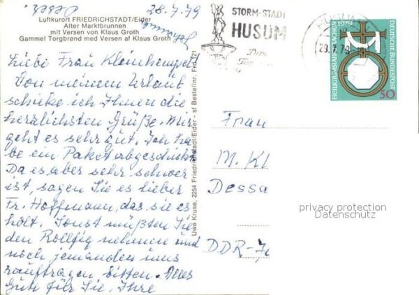 Friedrichstadt Eider Alter Marktbrunnen – Bild 2