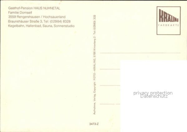 Hochsauerland Rengershausen Gasthof Pension Haus Nuhn – Bild 2