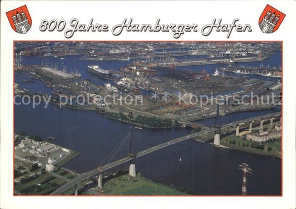 Hamburg HafenKöhlbrandbrücke Luftbild