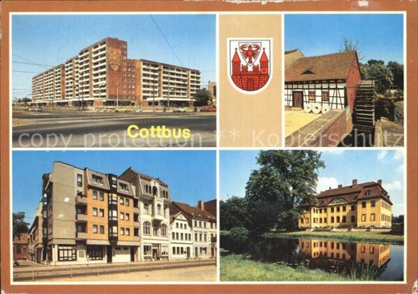 Cottbus Stadtring Spreewehrmühle Schloss Branit