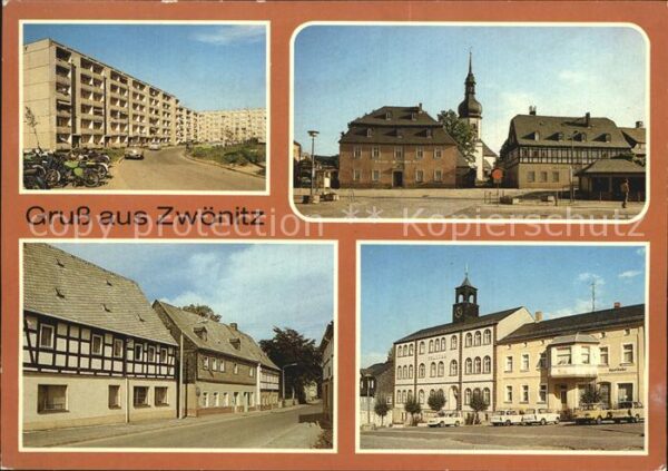 Zwoenitz Goethestrasse Markt Rathaus