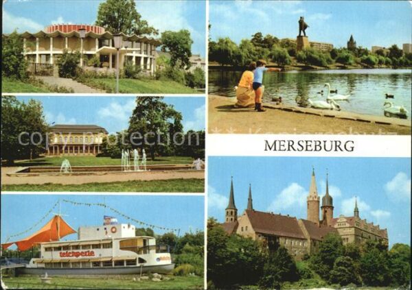 Merseburg Saale Schlossgarten Lenindenkmal Dom