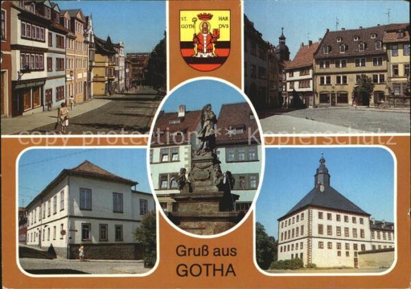 Gotha Thueringen Hauptmarkt Gedenkstätte Gothaer Parteit