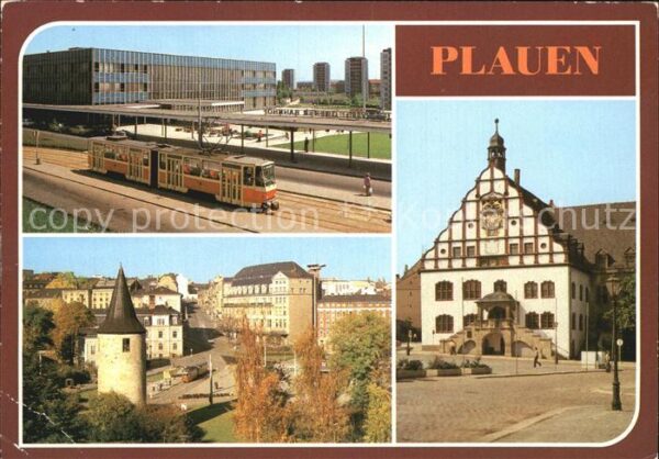 Plauen Vogtland Oberer Bahnhof Otto Grotewohl Platz Rat