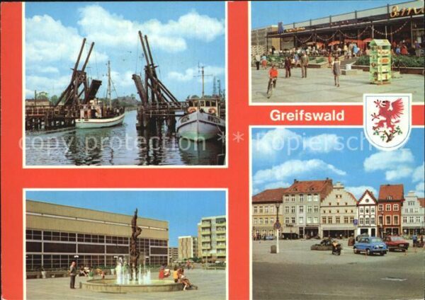 Greifswald Wiekener Klappbrücke Technisches Denkma