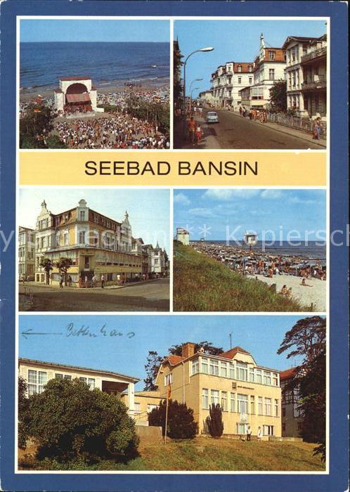 Bansin Ostseebad konzertpavillon Karl MarxStrasse Strand