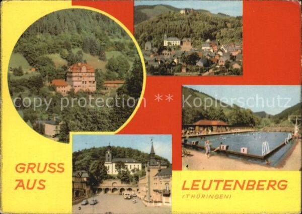 Leutenberg Thueringen Friedensburg FDGB Erholungsheim Marktpl