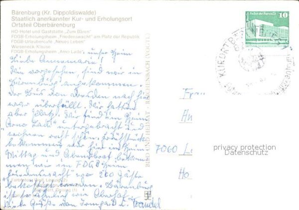 Oberbaerenburg Baerenburg Hotel und Gaststätte Zum Bären Erholung – Bild 2