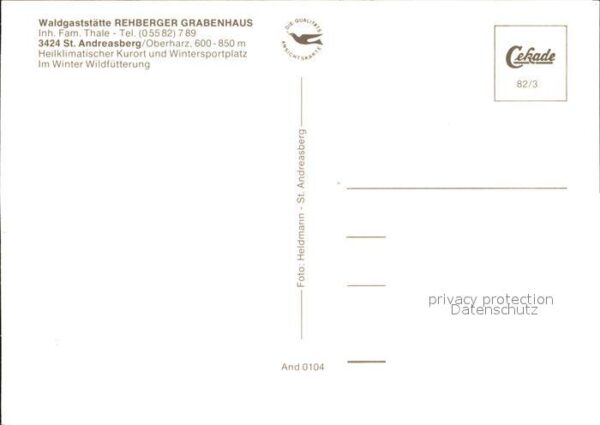 St Andreasberg Harz Waldgaststätte Rehberger Grabenhaus – Bild 2