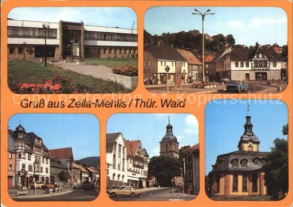 Zella-Mehlis Haus des Volkes Karl Marx Platz Kirche