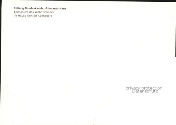 Bad Honnef Bundeskanzler Adenauer Haus Teilansicht – Bild 2
