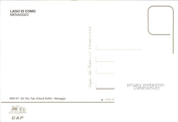 Menaggio Lago di Como Fliegeraufnahme Park Hafen – Bild 2