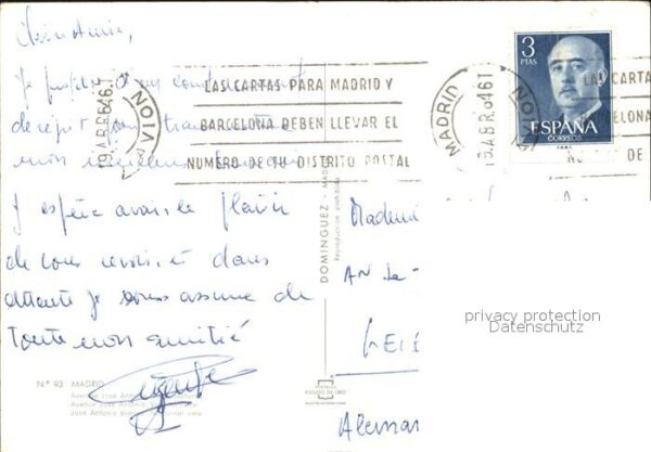 Madrid Spain Avenida Jose Antonio – Bild 2