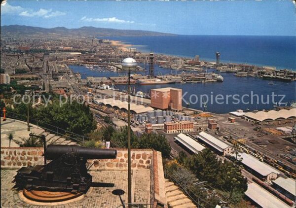 Barcelona Cataluna Vista parcial desde el Castillo de Mont