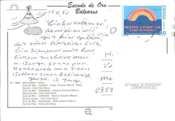 Palma de Mallorca Klub de Mar Kathedrale Gomila Platz – Bild 2