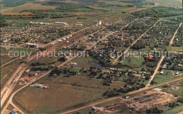 Virden Manitoba The Oil Capital of Manitoba aerial view