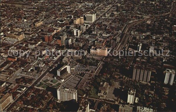 Hamilton Ontario Downtown aerial view
