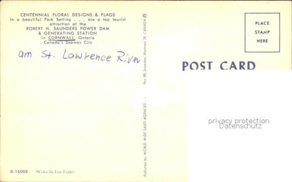 Cornwall Ontario Centennial Floral Designs and Flags Par – Bild 2