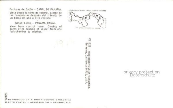 Panama Esclusas de Gatun Schleuse – Bild 2
