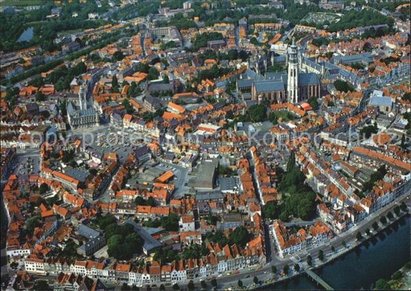 Middelburg Zeeland Luchtopname centrum