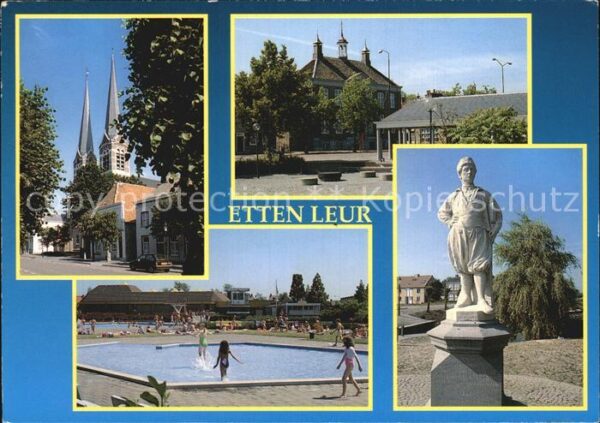 Etten Leur Kirche Platz Denkmal Statue Freibad