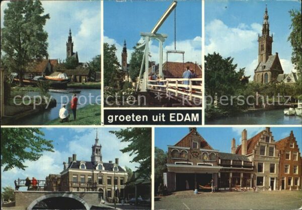 Edam Kirche Kanal Brücke