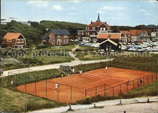 Domburg Teilansicht mit Tennisplatz
