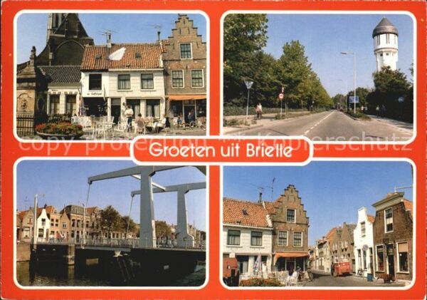Brielle Niederlande Restaurant Wasserturm Ortsmotiv Hebebrü