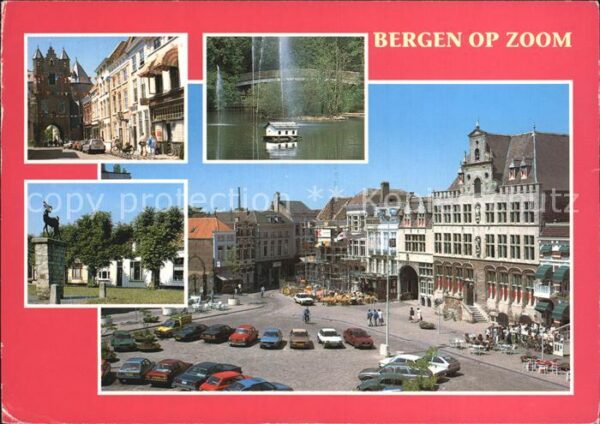 Bergen op Zoom Teilansichten Platz Entenhaus Denkmal