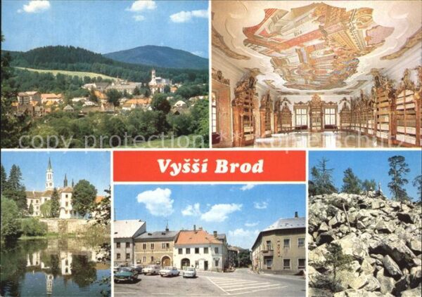 Vyssi Brod Celkovy pohled Klasterni knihovna Klast