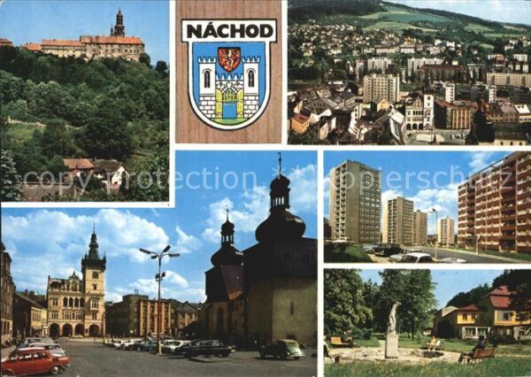 Nachod Tschechien Schloss Platz Hochhäuser