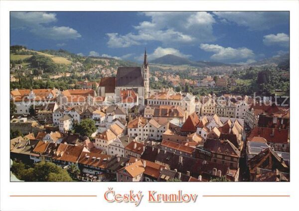 Cesky Krumlov Blick über die Stadt