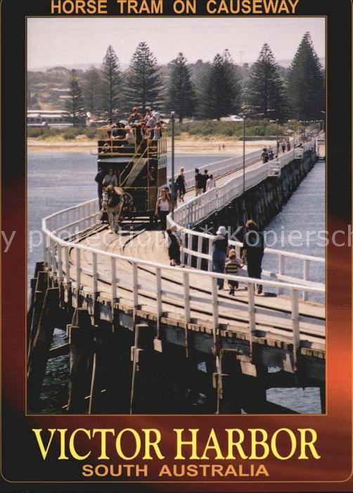 Victor Harbor Horse Tram on Causeway to Granite Islan