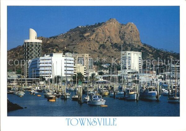 Townsville Queensland View of Ross Creek and City looking tow