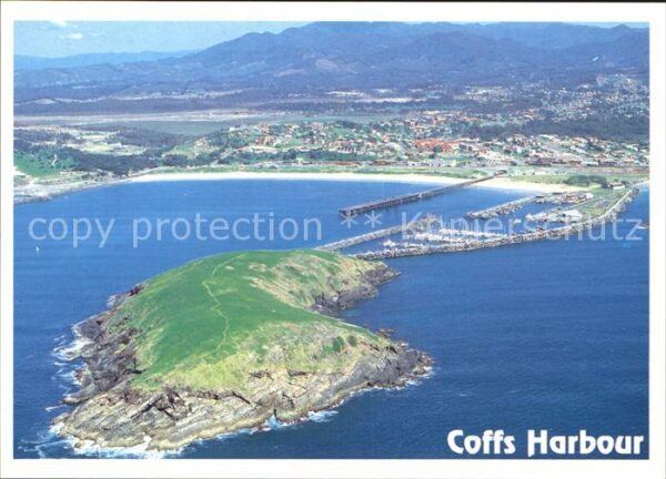 Coffs Harbour Mutton Bird Island Boat Harbour aerial