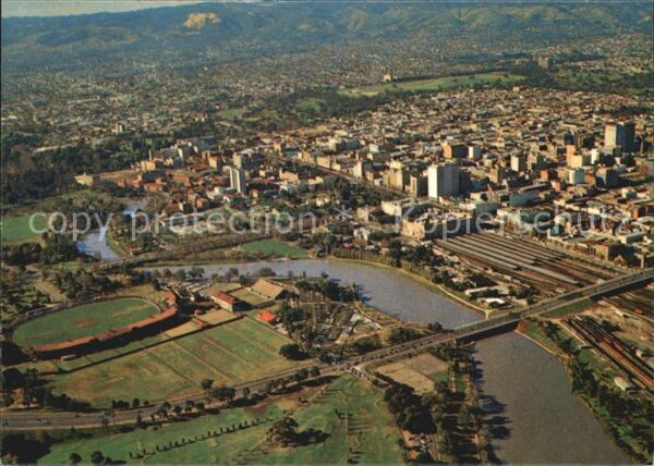Adelaide Torrens River aerial view
