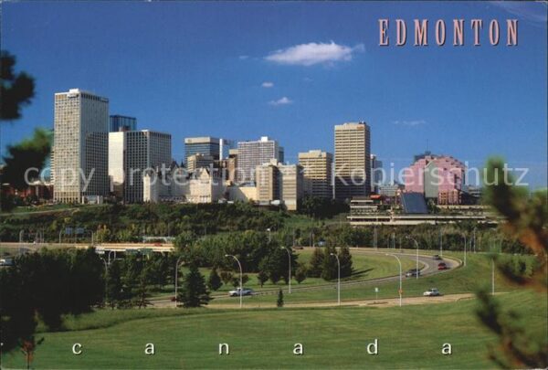 Edmonton Alberta Lush park land North Saskatchewan River