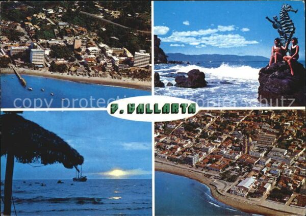 Puerto Vallarta Aspectos tipicos Küste Brandung Flieger
