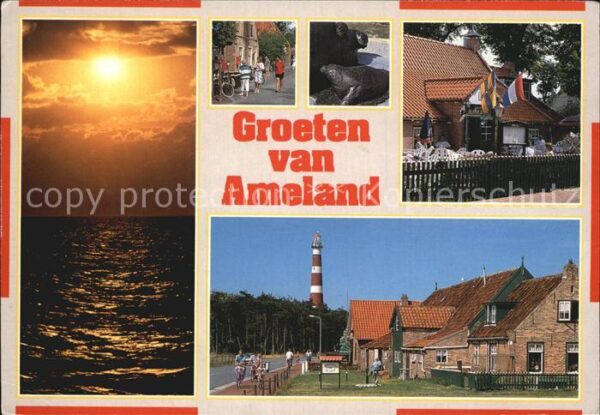 Ameland Sonnenuntergang Nordseeinsel Ortspartie