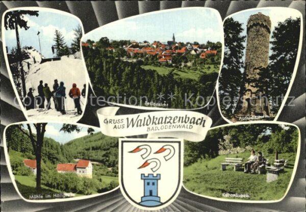 Waldkatzenbach Mühle im Höllgrund Skisprungschanze Aus