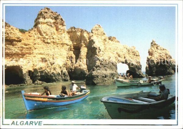 Lagos Algarve Portugal Bootstour Felsenküste